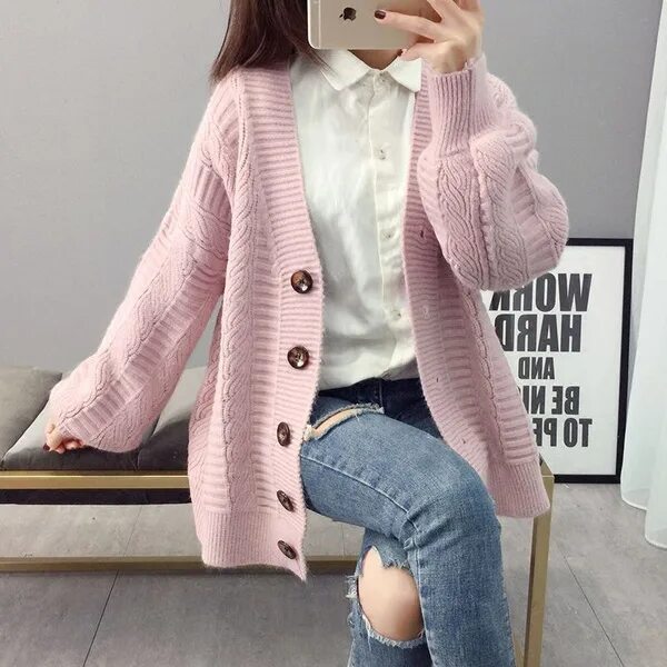 Кардиган корейский стиль женский Кардиган Uniqlo - купить с доставкой по выгодным ценам в интернет-магазине OZON 