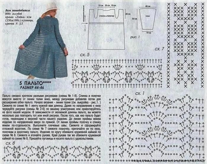 Кардиган крючком схемы и описание с фото 5 (700x556, 330Kb) Crochet ladies tops, Crochet clothes, Crochet poncho patterns