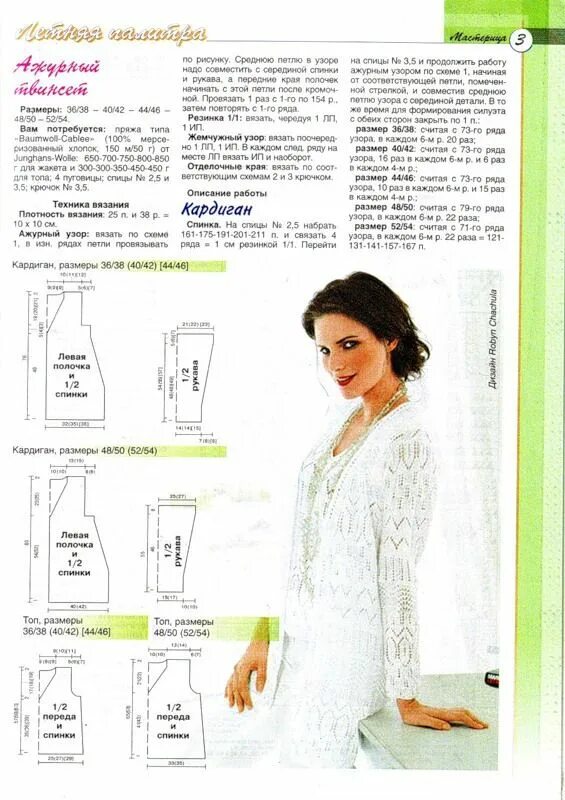 Кардиган летний женский спицами схемы Cardigan and top from "Junghans Wolle". Discussion on LiveInternet - Russian Onl