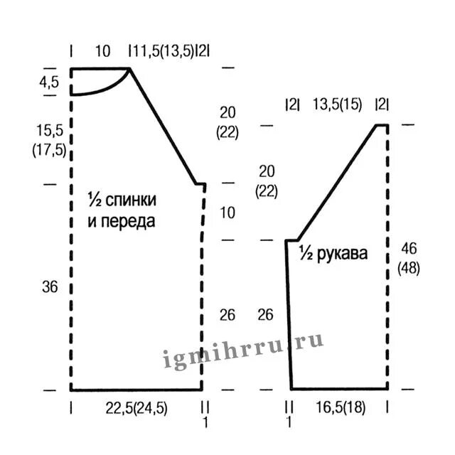 Кардиган с рукавом реглан выкройка Выкройки, Вязание, Свитер