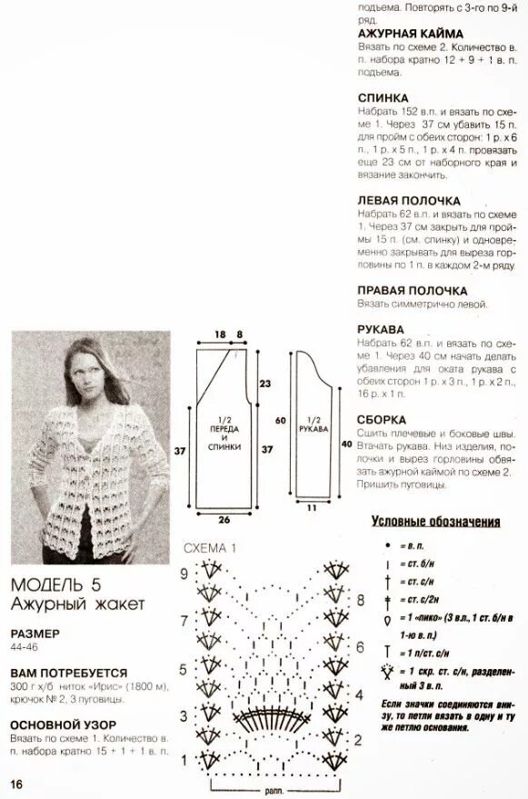 Кардиган связать крючком схемы и описания Marisabel crochet Вязание, Вязание крючком, Выкройки