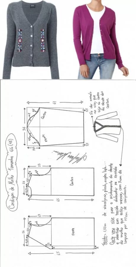 Кардиган трикотаж женский выкройки Шитье простые выкройки Moldes de ropa, Patrón de costura de blusa, Patrones de r