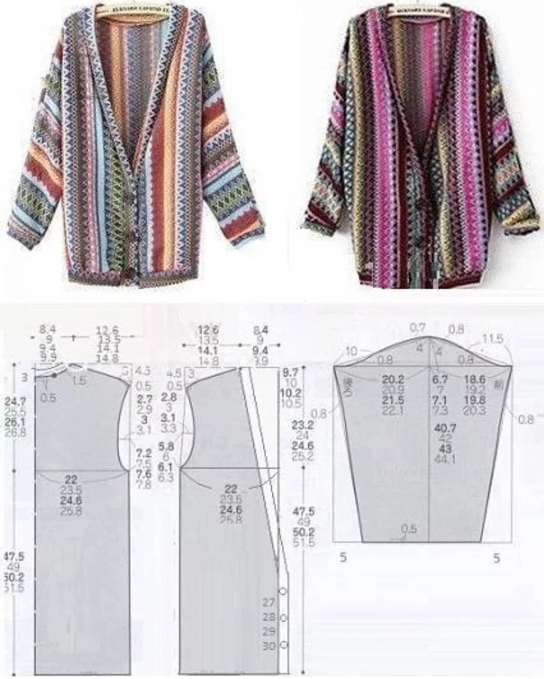 Кардиган трикотаж женский выкройки S, M, L, XL beden #hırkakalıbı dostlar. #dikiskalipvepatronlarihırka yı tıklayar