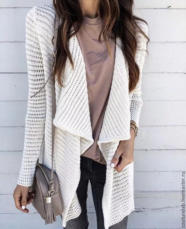 Кардиган женский мода 2024 фото С большим воротником Pullover, Urban outfitters, Ärmel