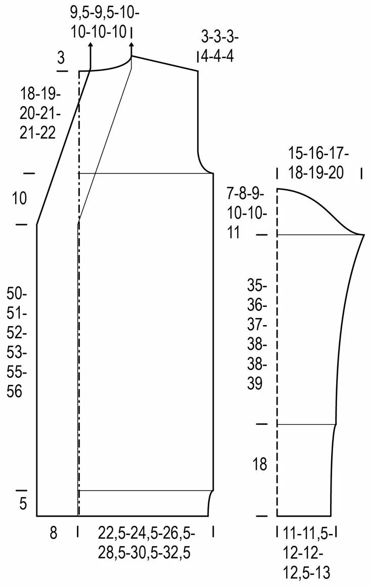 Кардиган женский выкройки сшить Damenmantel mit Fjällmuster und Perlmuster Chunky knitting patterns, Long cardig