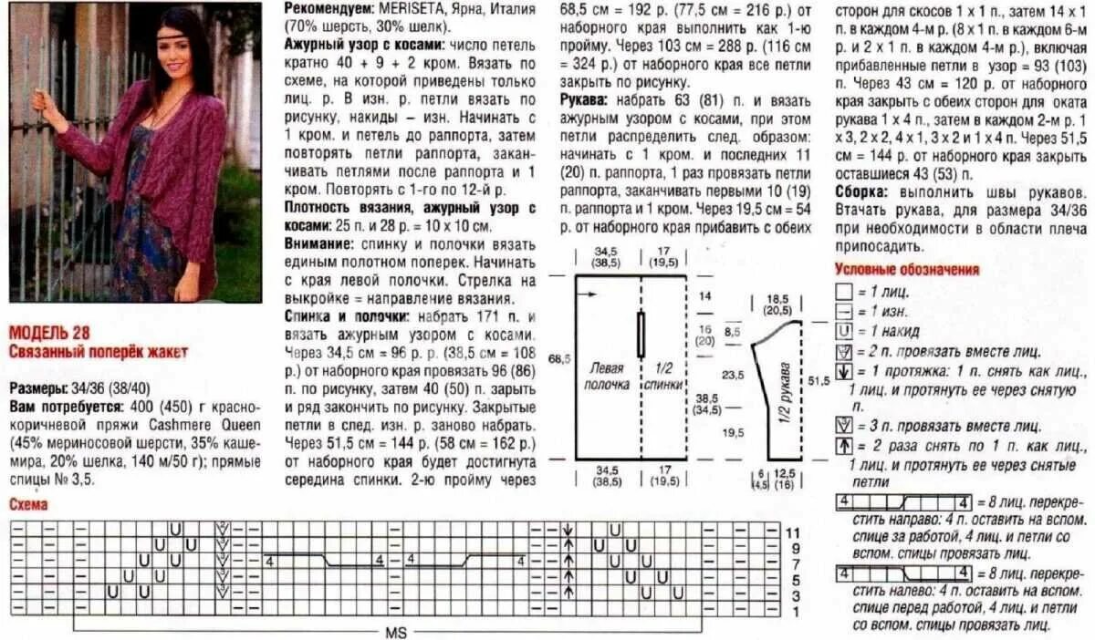 Кардиганы кофты спицами со схемами 10 кофточек спицами и крючком поперечного вязания, схемы прилагаются Свет cофито