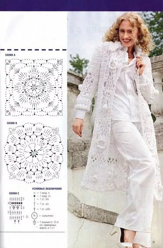 Кардиганы крючком фото схемы Free+Crochet+Patterns+to+Print Free Crochet Graph Patterns Вязание крючком круже