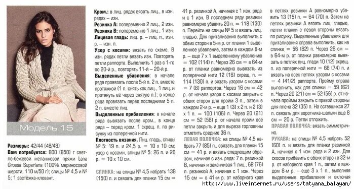 Кардиганы спицами схемы описания вязания бесплатно Кардиган с косами.. Обсуждение на LiveInternet - Российский Сервис Онлайн-Дневни