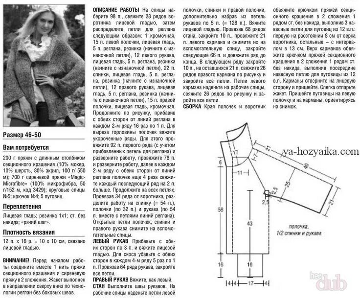 Кардиганы вязаные регланом спицами схемы Пуловер спицами с рукавом 7/8. Пуловер спицами 2019 Схемы вязания, Вязание, Рука