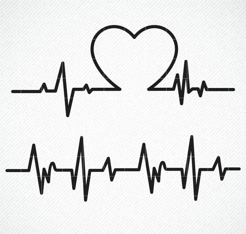 Кардиограмма сердца женщина фото Heart Beat SVG, Ekg Svg Heartbeat Svg Heartbeat Clipart Heartbeat Line SVG Healt