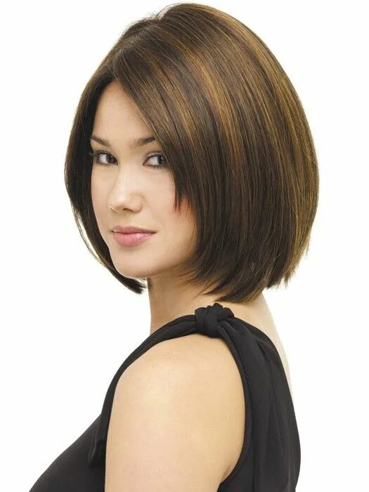 Каре короткое лесенка фото Expression by Revlon Lace Front & 100% Hand-Tied Cap Haircuts for round face sha