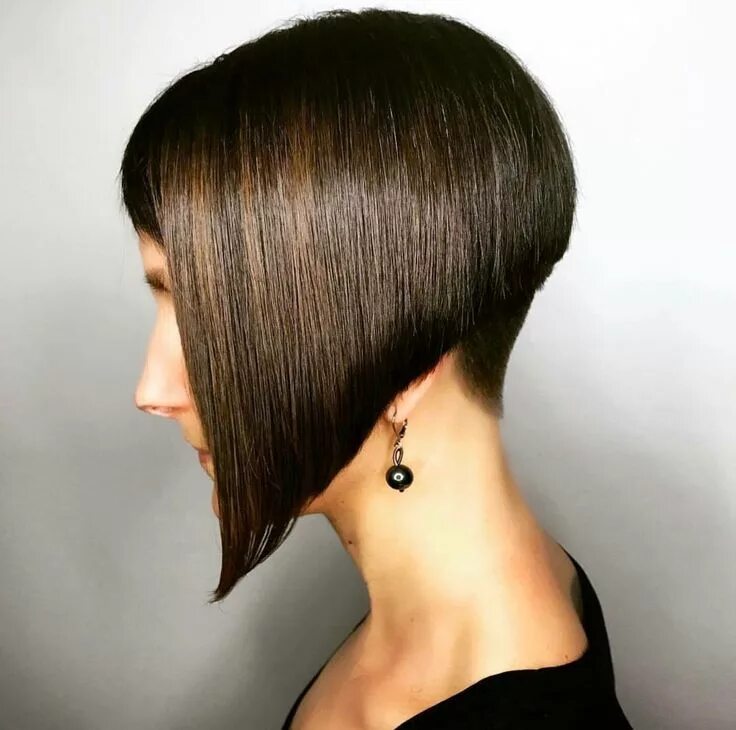 Каре на ножке на волосы фото Pin auf Bob hair nape Kurzhaarschnitte, Bob haare, Frisuren