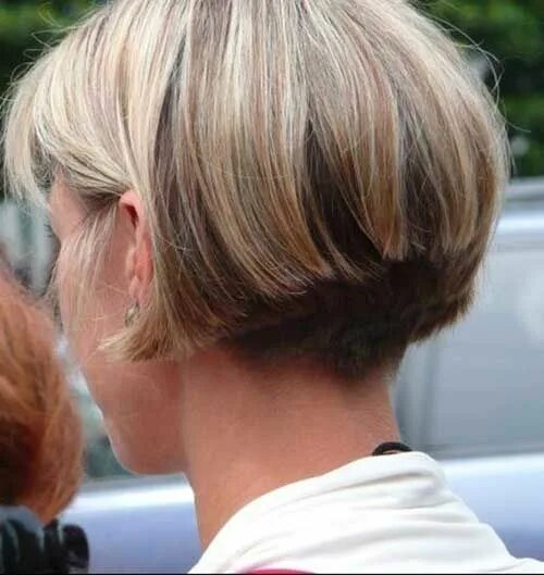 Каре на ножке тонкие волосы фото 18 Best Graduated Bob Pictures Bob-Hairstyle.Com Angled bob hairstyles, Wavy bob