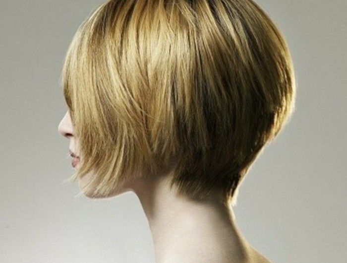 Каре на ножке тонкие волосы фото 114 magnifiques photos de coiffure courte! Short stacked haircuts, Short hair cu