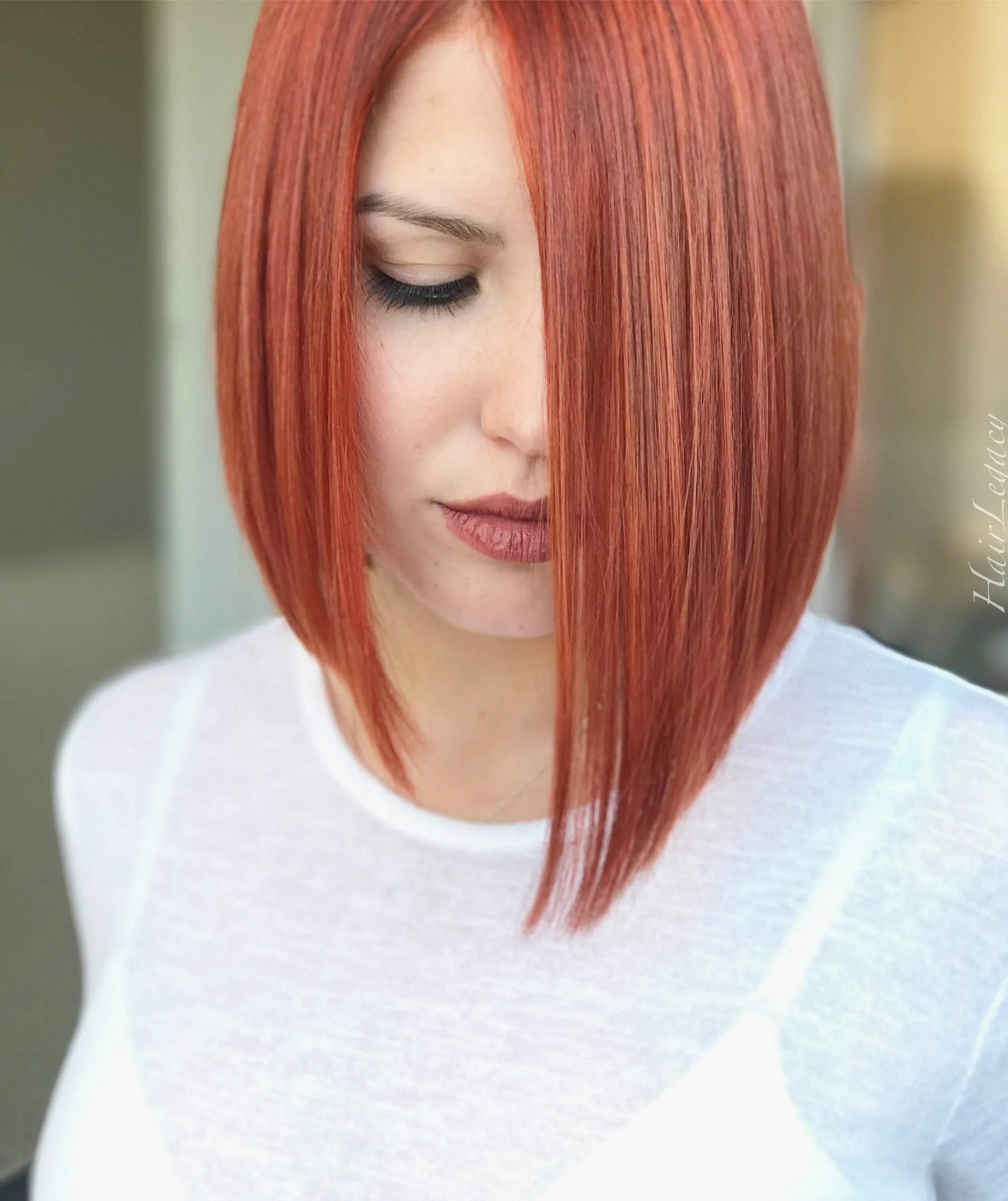 Каре на рыжие волосы без челки фото Pin on Hair Design by: Emilio V. @HairLegacy Inc Miami