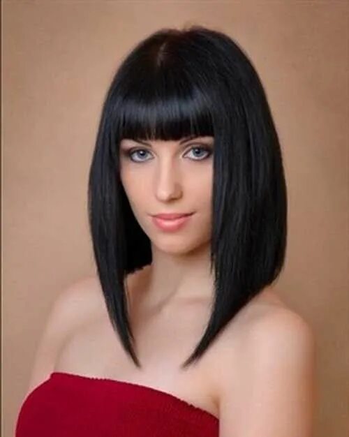 Каре на удлинение 2024 с челкой фото Really Popular Long Bob Haircuts of 2016 Bob-Hairstyle.Com Long bob hairstyles, 