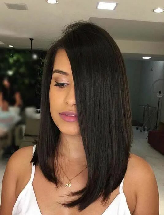 Каре на удлинение фото без челки 43 Best Bob and Lob Haircuts for Summer 2019 - StayGlam Cabelo, Cabelo bob, Cabe