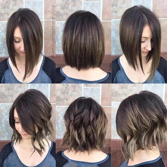 Каре на удлинение сделать прическу Straight or curled what's your fav?? #shadeseq #kaaral #americansalon #modernsal