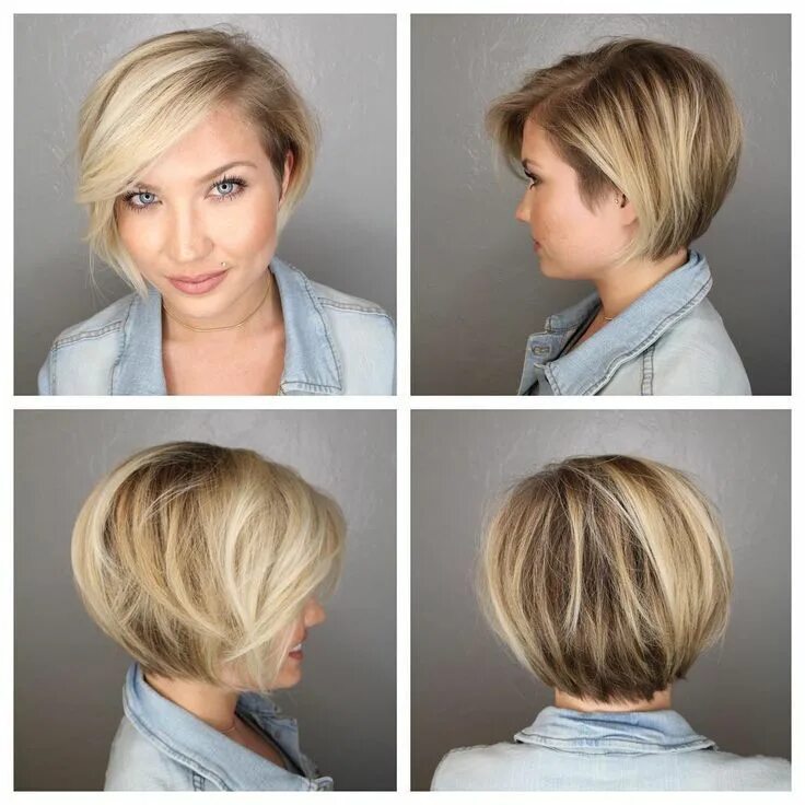 Каре пикси на средние волосы фото Image result for 360 view of pixie haircuts Short hair styles for round faces, T