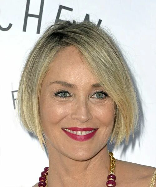 Каре после 50 лет фото Cara Delevingne Wavy Casual Bob Sharon stone hairstyles, Straight bob hairstyles