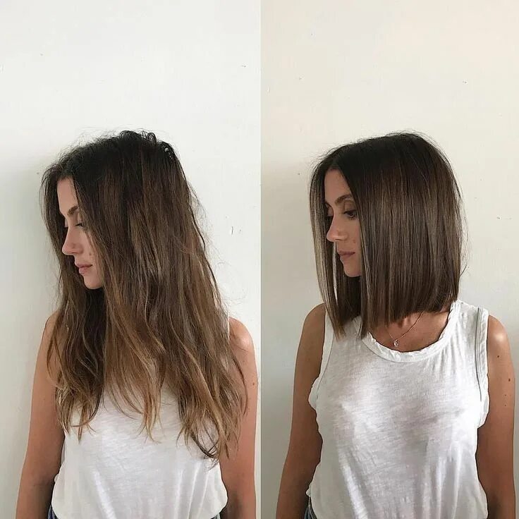 Каре после длинных волос фото Cortes de cabelo da moda para 2018 Cortes feminino modernos - Solteiras Noivas C