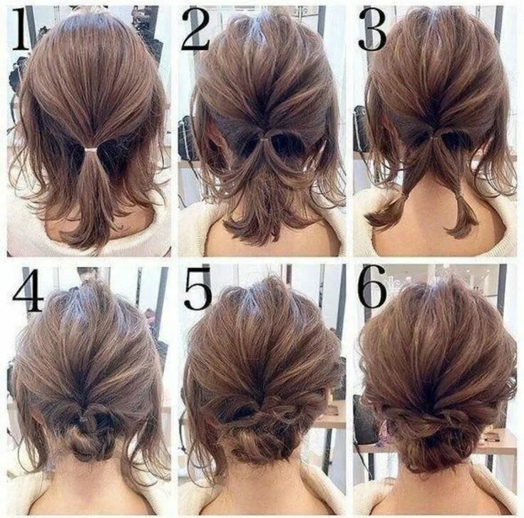 Каре прически на каждый день фото Coiffures cheveux courts : 15 modèles Short wedding hair, Up dos for medium hair