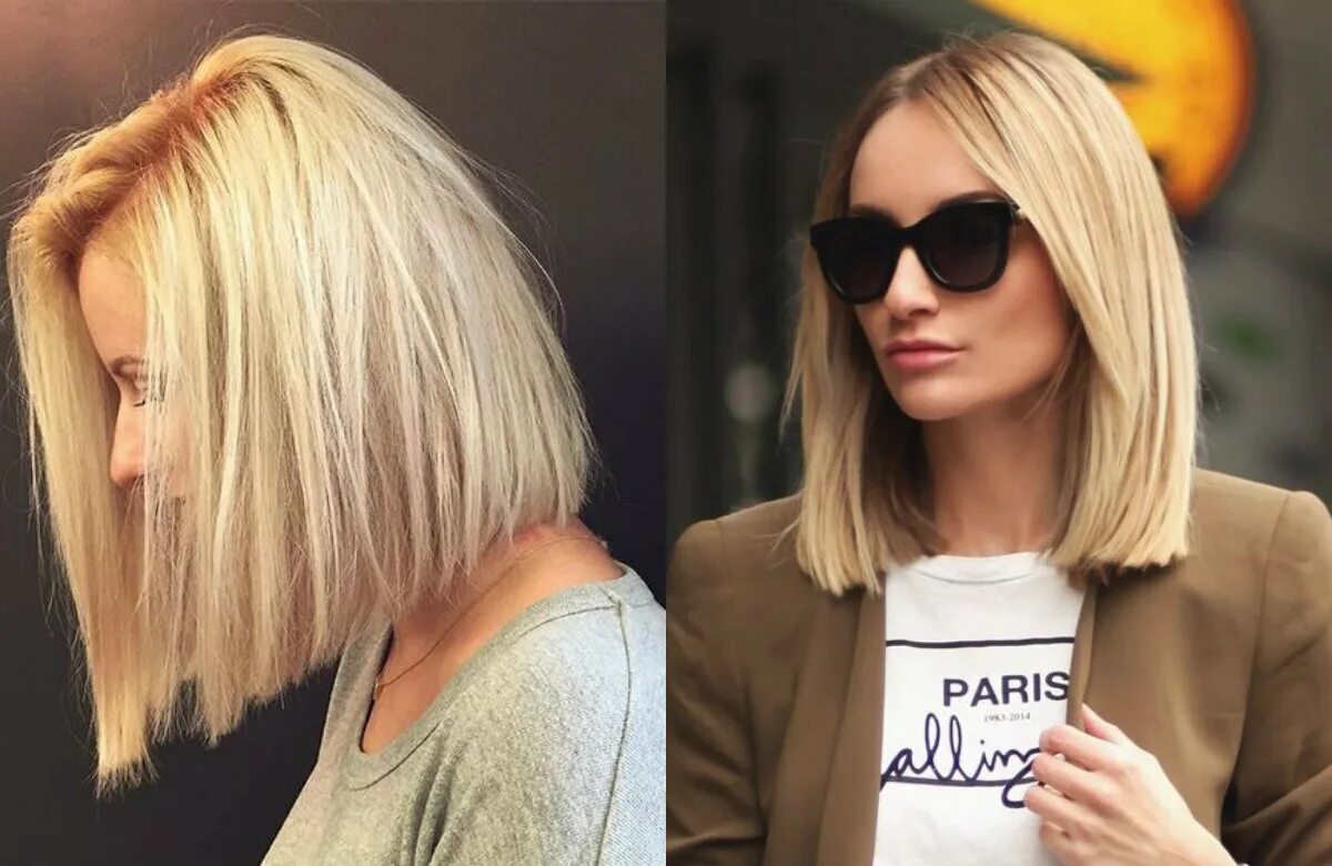 Каре прямой срез с челкой фото Для средних волос. Обзор трендовых стрижек Fashion Channel Дзен