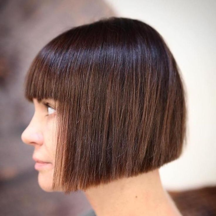 Каре прямой срез с челкой фото 50 Classy Short Bob Haircuts and Hairstyles with Bangs for 2024 Hairstyles with 
