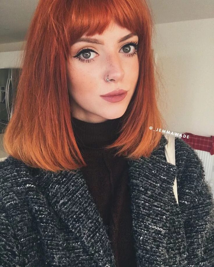 Каре рыжий цвет волос фото Instagram post by jem * Dec 27, 2016 at 8:36pm UTC Ginger hair, Hair styles, Hai