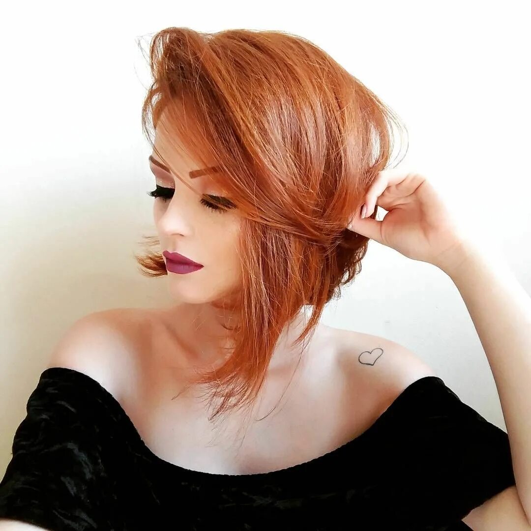 Каре рыжий цвет волос фото Pin on Redhead