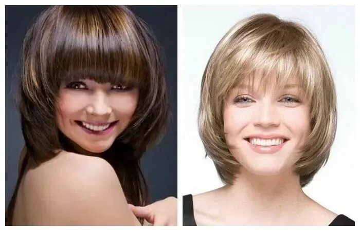 Каре с челкой 2024 фото круглое лицо Стрижка каскад Hair cuts, Cool hairstyles, Round face haircuts