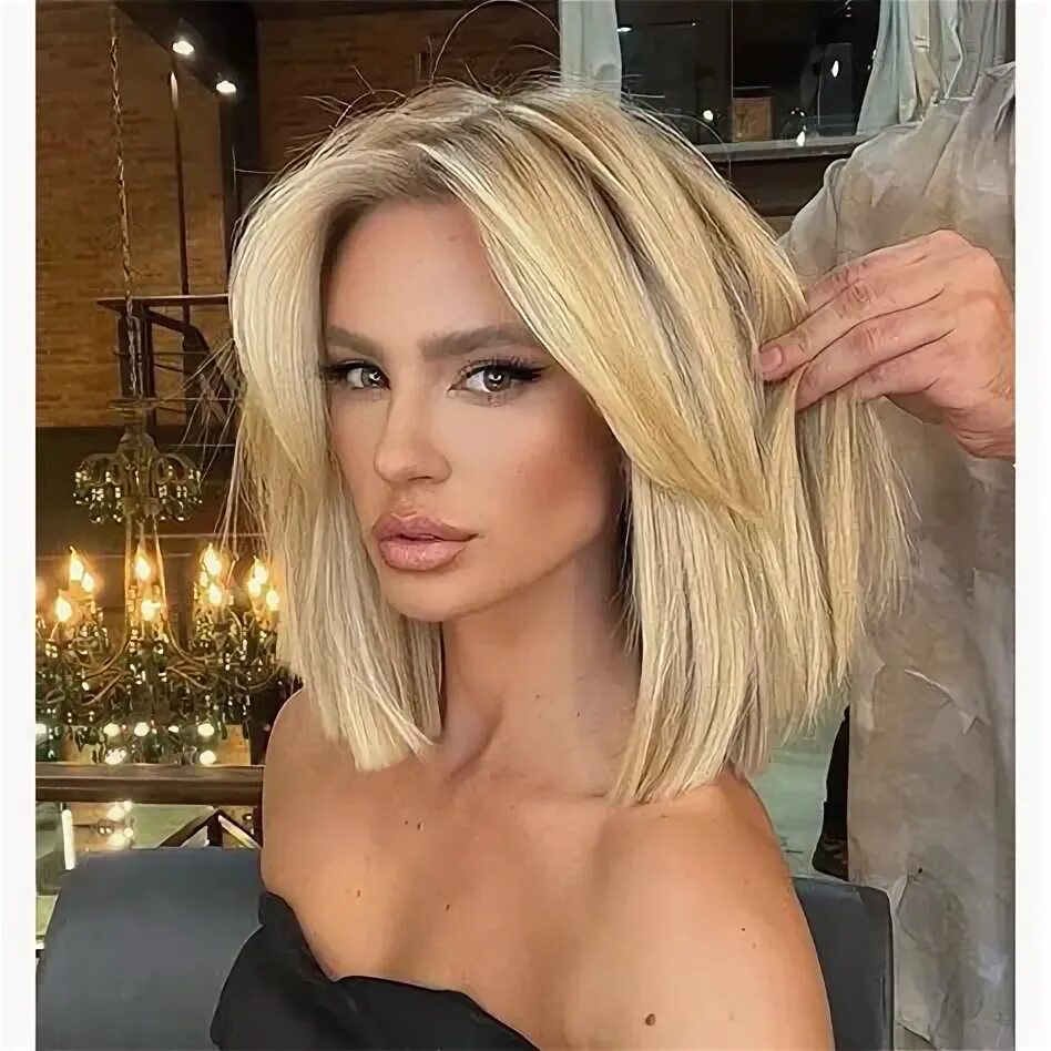 Каре с челкой блонд 2024 фото Trendy Rooted Blonde Curtain Bangs Hairstyles