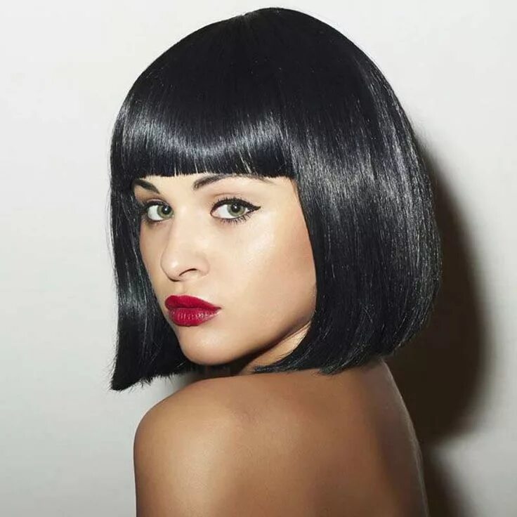 Каре с челкой черные волосы фото Short Wigs for Black Women Black Hair Cheap Bob Female Realistic Cute Wigs Heat 