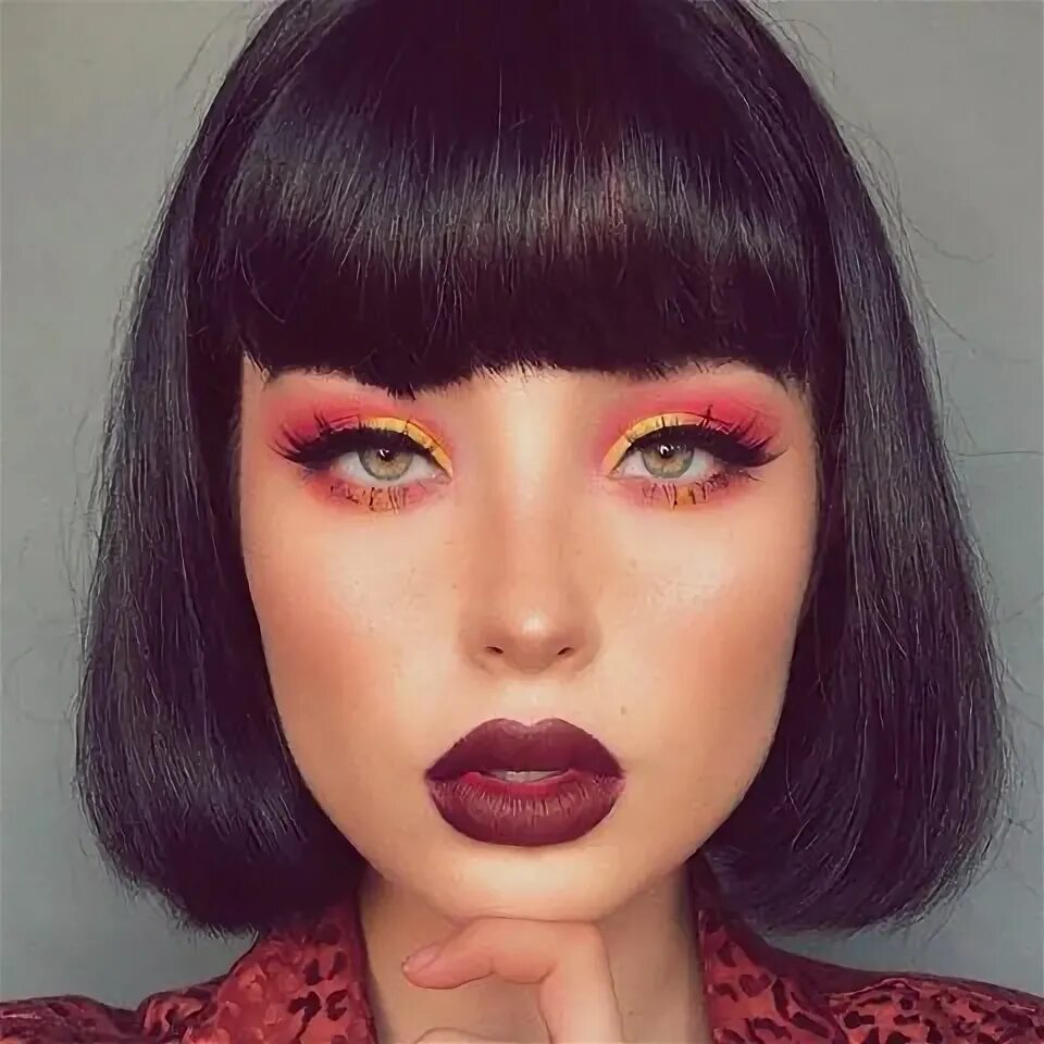 Каре с челкой макияж Lupe Sujey Cuevas (@lupescuevas) * Instagram photos and videos Imagenes cortes d