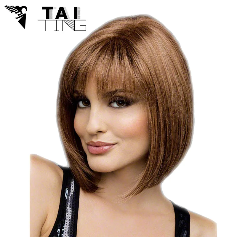 Каре с двойной челкой фото Blonde Wig Short Perucas Pelucas Wig For Black Women Sex Products Synthetic Bang