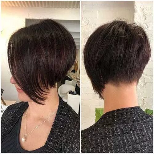 Каре с коротким затылком фото сзади 25 Ideas of Short Pixie Bob Haircuts Bob-Hairstyle.Com Stili di capelli corti, A