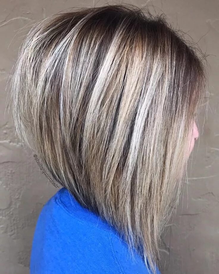 Каре с мелированием фото 50 Trendy Inverted Bob Haircut Ideas for 2024 Inverted bob hairstyles, Angled bo