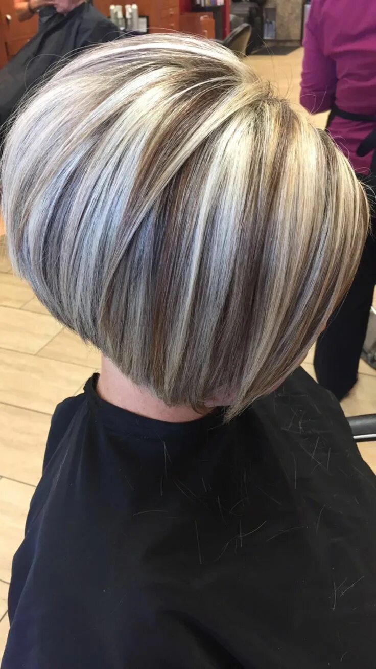 Каре с мелированием фото Bob - #bob #halblang - #Bob #halblang Hair highlights, Frosted hair, Hair styles