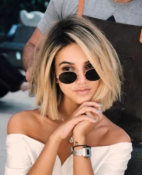 Каре с темными корнями фото 10+ Best Short Hair Styles for Women The Fashionaholic Short hair styles, Carame