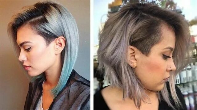 Каре с выбритой челкой фото Pin by A K on Cut Undercut hairstyles, Hair styles, Hair cuts