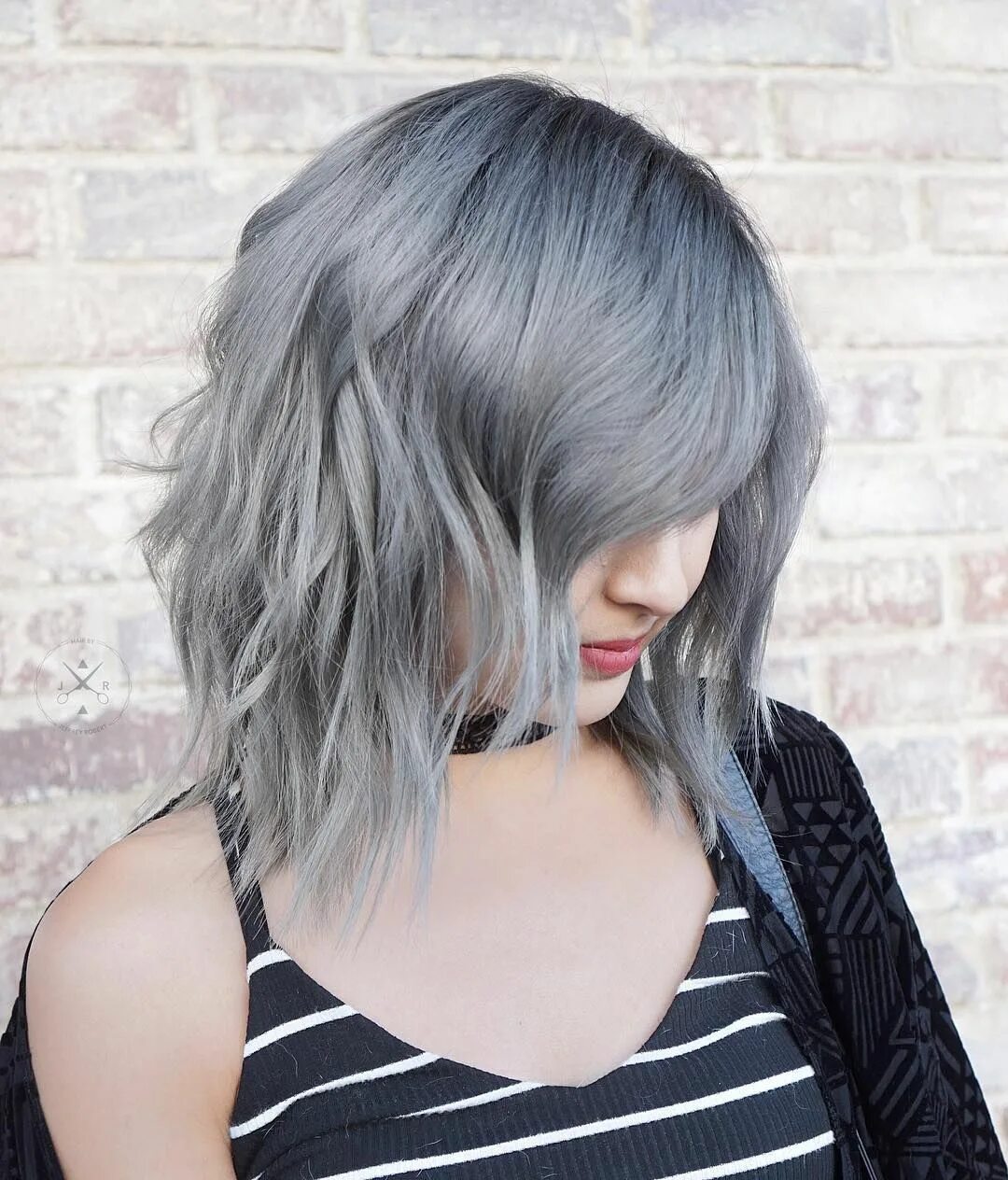 Каре серого цвета фото Cabelo cinza: 35 fotos, tutoriais e os produtos para manter o tom perfeito Long 