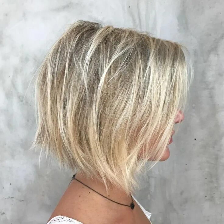 Каре шегги фото Blonde Balayage Bob For Fine Hair Bobs for thin hair, Textured haircut, Blonde b