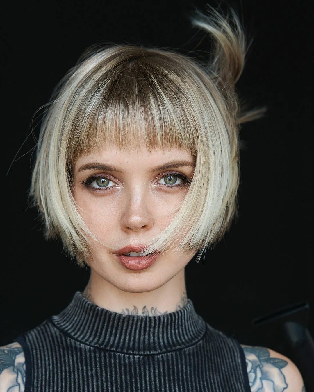 Каре стрижка 2024 с рваной челкой стрижка боб каре Cute hairstyles for short hair, Short blonde hair, Short hair w