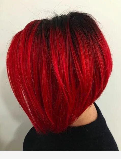 Каре стрижка красная Red hair is sweet Цветные прически, Прически