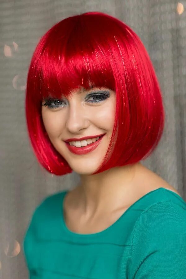 Каре стрижка красная Pin by Polya Makarova on Аниме Bob wigs, Red bob, Hair pieces