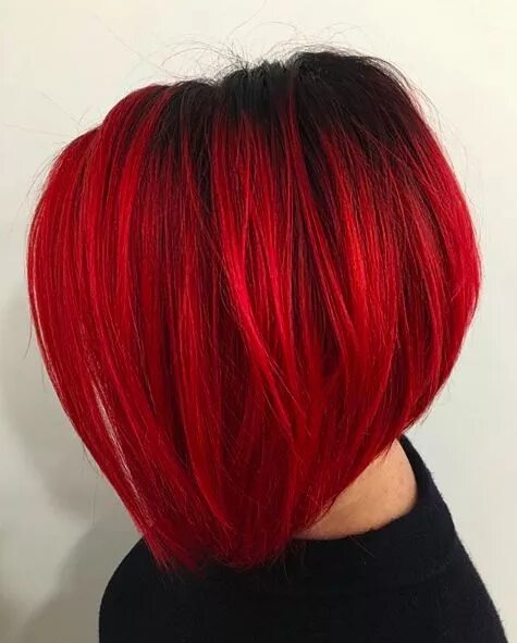Каре стрижка красные волосы 30 A line bob haircuts 2017 26 Hair styles, Red hair, Thin hair haircuts