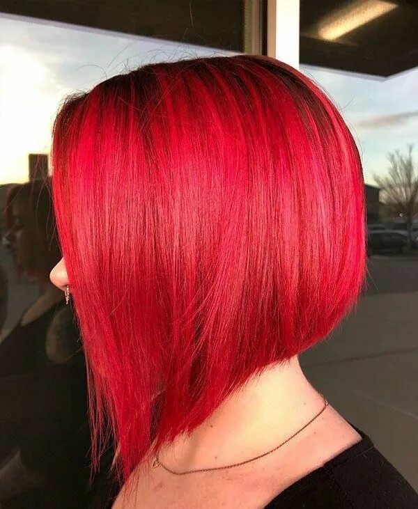 Каре стрижка красные волосы #Bob #Bob Hairstyles red #bobhairstyles #Cabelo #hair #Hairstyles #vermelho Red-