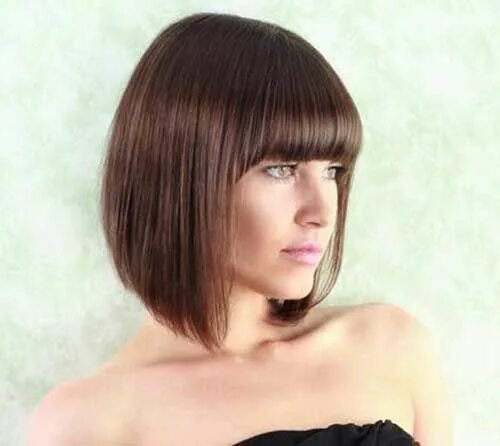 Каре стрижка на средние волосы с челкой Модная стрижка боб 2017 - фото обзор Bob hairstyles pictures, Graduated bob hair