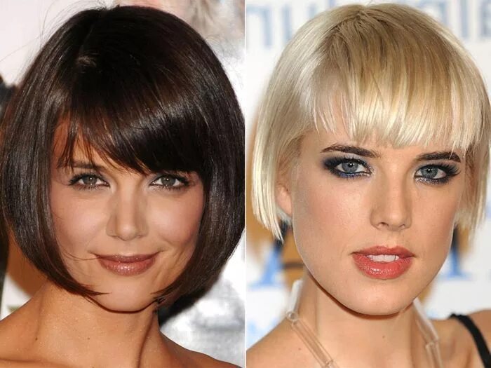 Каре стрижка с челкой на тонкие Idée Coiffure : Description coupe carré plongeant dégradé, carré plongeant avec 