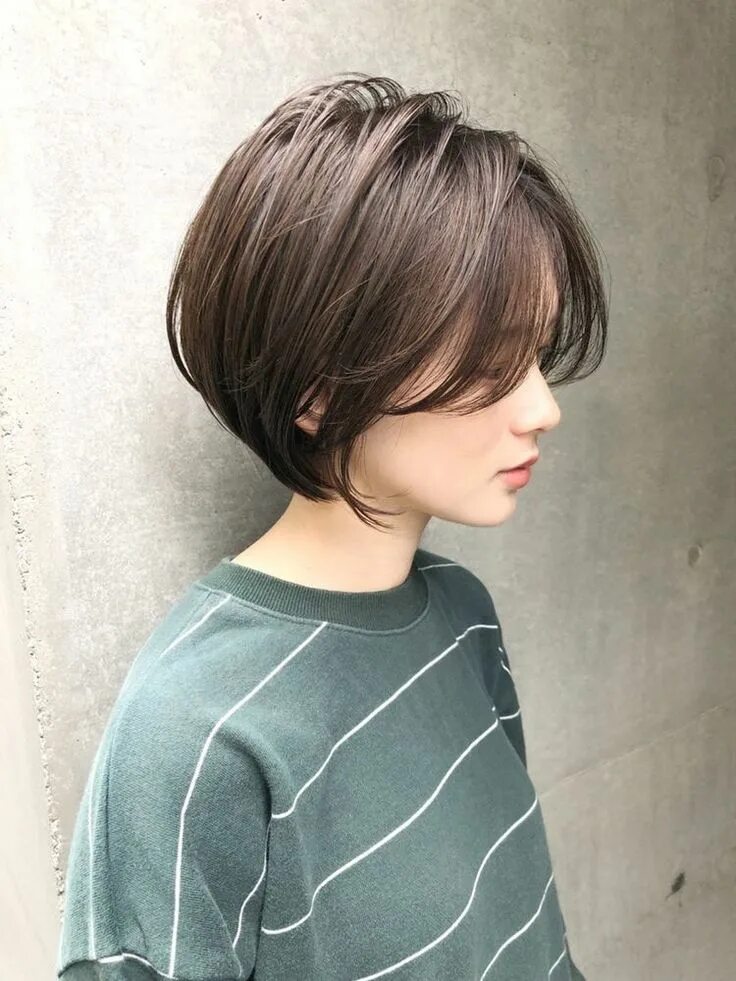 Каре стрижка с челкой подростку Pin on 理 想 Bob hairstyles for fine hair, Asian short hair, Long hair styles